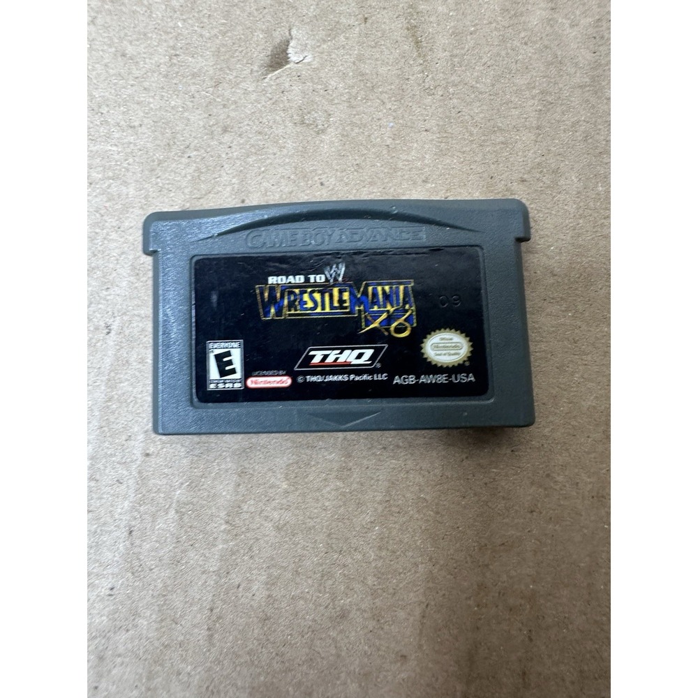 WWE Road to Wrestlemania X8 Nintendo Game Boy Advance GBA Cartridge AGB-AW8E-USA